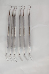 10 Pcs Dental Probe #5 Explorer Double Ended Denture Instruments German Grade