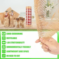 Honeycomb Packing Paper Eco Friendly Moving Supplies Recyclable Honeycomb Roll