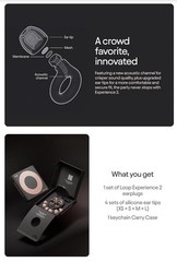 NIB Official Loop Experience 2 Ear Plugs Certified Hearing Protection -Rose Gold