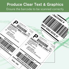 1100 Shipping Labels 8.5×5.5 Self Adhesive Half Sheet Shipping Labels 1000 + 100