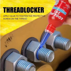 LOOLIFL Blue Thread Locker 243 Nuts-Bolts Locker, Screw Adhesive Lock Tight Seal