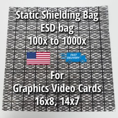 1000 Premium ESD Anti-Static Shielding Bags Open Top 16 x 8″ Graphics Video Card