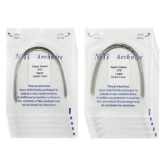 100PCS Dental Orthodontic Arch Wire Niti Super Elastic Round Rectangular Ovoid