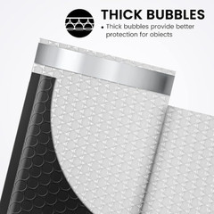 Bubble Mailers Trading Cards 4X8 Black Poly Padded Envelopes Waterproof 4″ x 8″