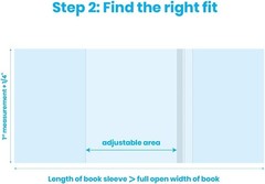 CLEARBAGS® Clear Slip-on Book Covers 9 1/2″ x 16″ 25 pack BC91H