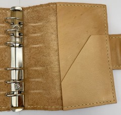 Love Paper Plan Personal Size Leather Planner 25mm Rings Natural Veg Tan