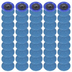 50PCS 2 inch 36 Grit Zirconia Roll Lock Die Grinder Quick Change Sanding Discs