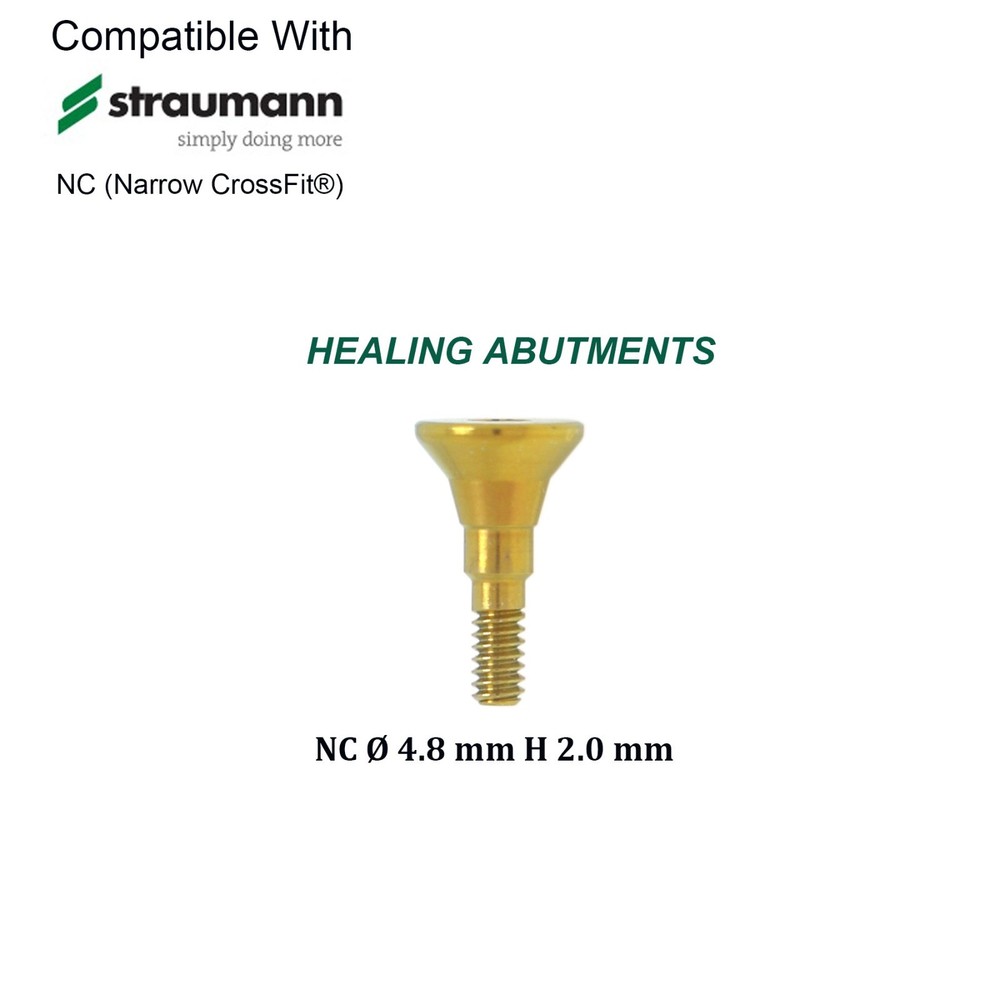 US Dental NC Platform Healing Abutment Cap Fit Straumann ITI BL/BLT Implant