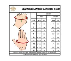 MG7527 Men’s ‘Stars and Stripes’ Leather Gloves with Touch Fingers (3X-Large)