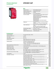 Schneider Electric XPSVNE1142P Preventa Safety Module Zero Speed Detection 24VDC