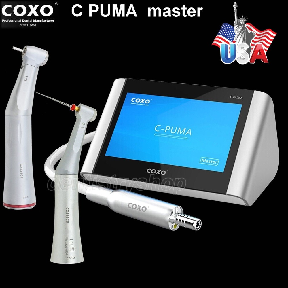 COXO C PUMA Master Dental Electric Endo Motor 6:1 1:5 LED Contra Angle Handpiece