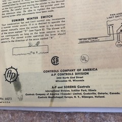 Various Controls Company AP Equip Oil Operating Service Instructions Manuals CC