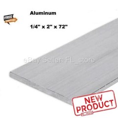 Aluminum Bar Flat Stock 1/4″ x 2″ Wide x 6 Feet Long Unpolished Finish Alloy