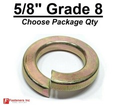 5/8″ Grade 8 Hardened Yellow Zinc Plated Steel Split Lock Washers