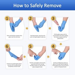 Nitrile Exam Gloves, Blue, 4 Mil, Powder-Free, Latex-Free, for Medical Exam, Cle