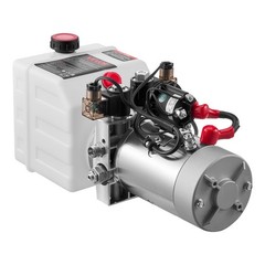VEVOR 4 Quart Hydraulic Power Unit DC 12V Double Acting Hydraulic Pump White