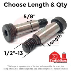 5/8″ Alloy Socket Shoulder Stripper Bolts Black Oxide 1/2″-13Thread (Pick Size)
