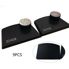 9Pcs Diamond Grinding Round Button Lavina Edco Floor Concrete Grinder Grit 30/40