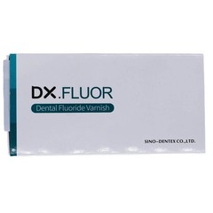 1 Pack Dental DX.FLUOR Fluoride Varnish 0.4g/bag Melon Scent 50 Bags