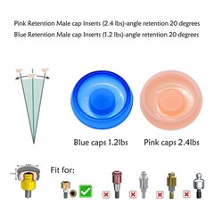 US Dental Lab 20pcs Universal Locator Abutment Male Cap Insert for Overdenture