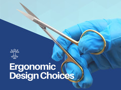 Scissors Surgical 5″ Curved Gold Plated Handle Tungsten Carbide ARTMAN