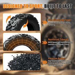 ATV UTV Tires 26×9-14 26×11-14 6-Ply All Terrain Tubeless Off-Road Set of 4