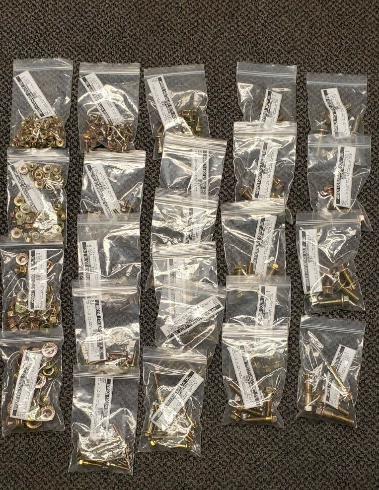 496 Piece Class 10.9 Metric Flange Bolt & Flange Nut Automotive Repair Kit