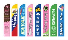 15Ft Full color Custom Swooper Advertising Flag Feather Banner with hardware