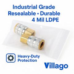 Clear Reclosable Zip Seal Top Lock 4Mil Heavy Duty Bags Plastic 4 Mil