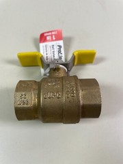 ProLine 1″ Brass Ball Valve 600PSI Full Port T Handle Valve 107-825TNL