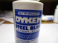 Dykem STEEL BLUE® Layout Fluid 80200 (2 oz. Bottle) – 96-682-0