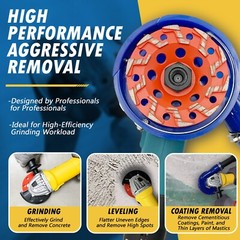 5″ High Performance Diamond Grinding Wheels, #20/25 Grit, 7/8″-5/8″ Arbor
