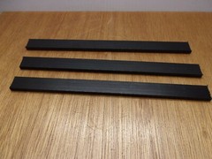 (Qty.3) 1/4″ X 3/4″ X 10″ Tivar UHMW PE Polyethylene Flat Plate Bar Stock Black