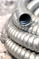 Aluminum Flexible Electrical Conduit, 1-1/2 inch in Diameter, Various Lengths