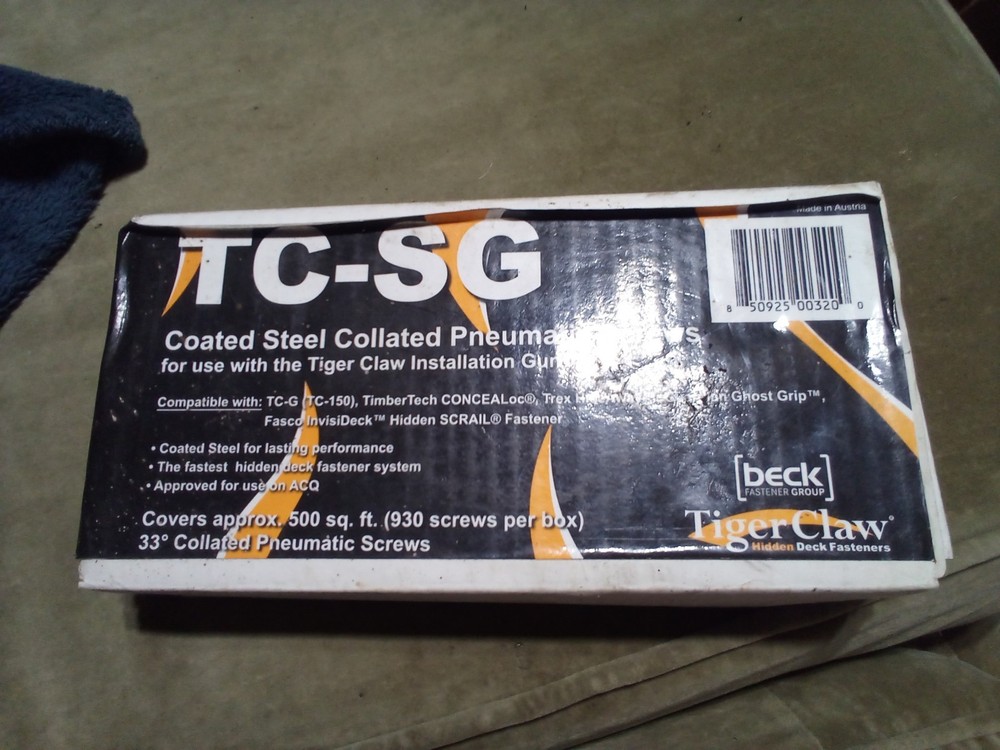TigerClaw 1-1/2 in. L Angled Strip Black Oxide Scrail Fasteners 930 pk