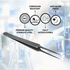 12 Hemostat Forceps 5.5″ Locking Clamps Stainless Steel STR + CRV Pet Paws Print
