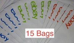 lot of 15 eBay Branded Polyjacket Envelopes 6.25″ x 8.5″ Poly Bags I SHIP FAST!