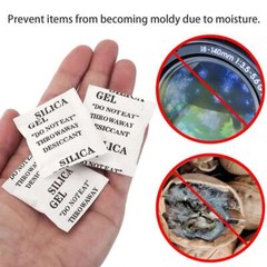 60Pcs 100Pcs 3g 5g Grams Silica Gel Desiccant Pack Moisture Absorber Reusable
