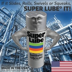 Super Lube 41160 Synthetic Grease (NLGI 2), 14.1 oz Canister, Translucent White