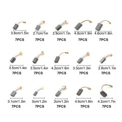 105x 15 Sizes Electric Motor Graphite Carbon Brushes Accessories For Power Tool