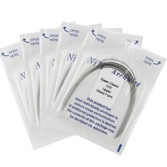 100pcs Dental Orthodontic Arch Wire Niti Stainless Steel Round Rectangular Ovoid