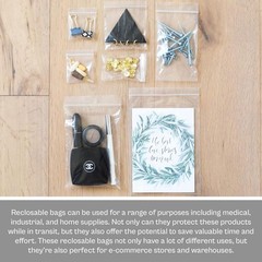 1000 5″ x 7″ Clear Reclosable Zip Seal Bags Plastic 2 Mil Lock Jewelry Zipper