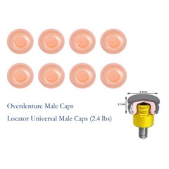 US Dental fit ZEST locator Male Cap Inserts Standard Angle Range 20°-1.2/2.4lbs
