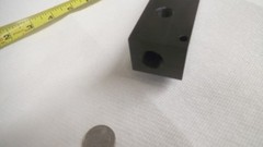 9 port Acetal distribution manifold, 3/8 npt x 1/4 npt, 6-3/4″ x 1-1/2″ x 1-1/4″