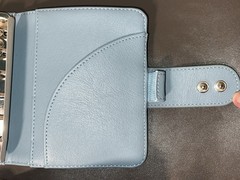 Print Pression Pocket Size Textured Blue & Pink Rings Planner Organizer NEW!!!