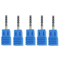 New 5 PCS – 1/4″ 4 FLUTE CARBIDE END MILL – TiALN COATED USA