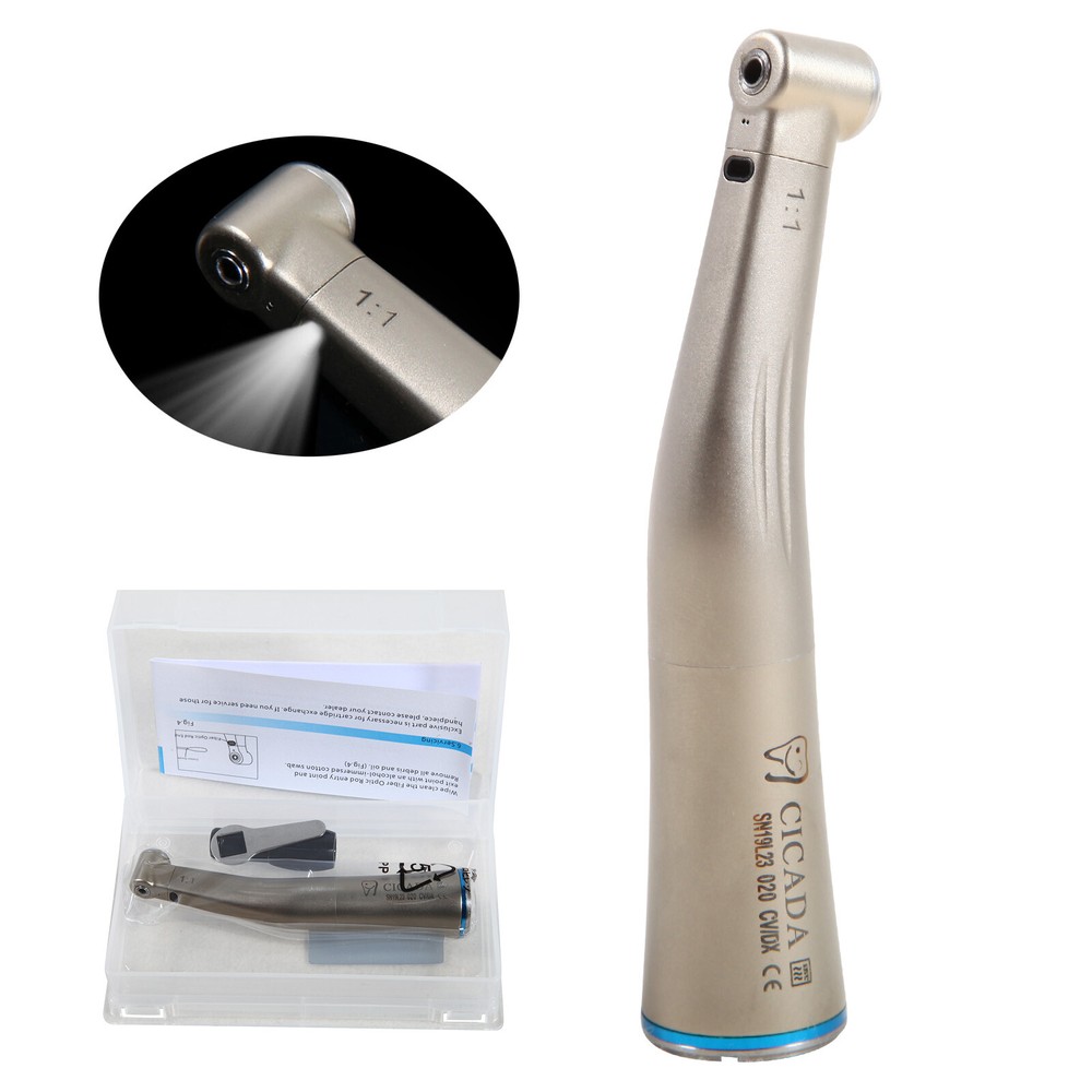 Dental 1:1 1:5 16:1 Fiber Optic Contra Angle Handpiece & Electric Motor