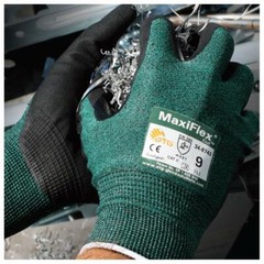 PIP MaxiFlex Nitrile Micro-Foam Coated ANSI A2 Cut Resistant Work Gloves 34-8743