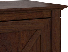 Bush Furniture Key West 2-Drawer Lateral File Cabinet in Bing Cherry