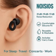 Reusable Silicone Ear Plugs Noise Cancelling Earplugs Protector Study Sleep Swim